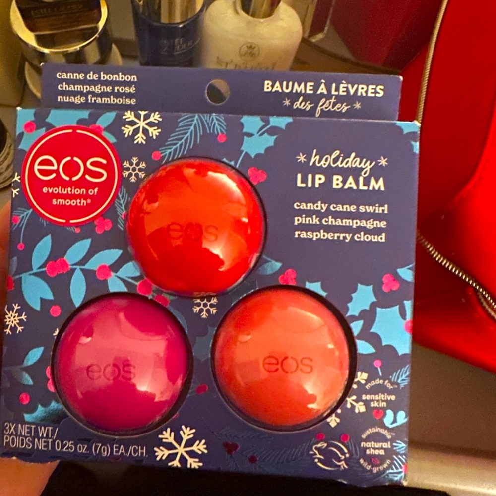 EOS holiday lip balm